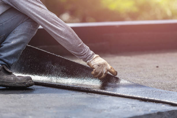 Professional Waterproofing technician working in Burnett, WI